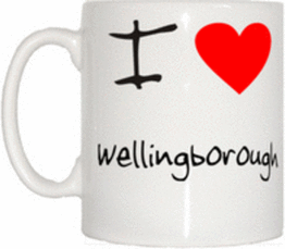 TeeTreeDesigns I Love Heart Wellingborough Mug