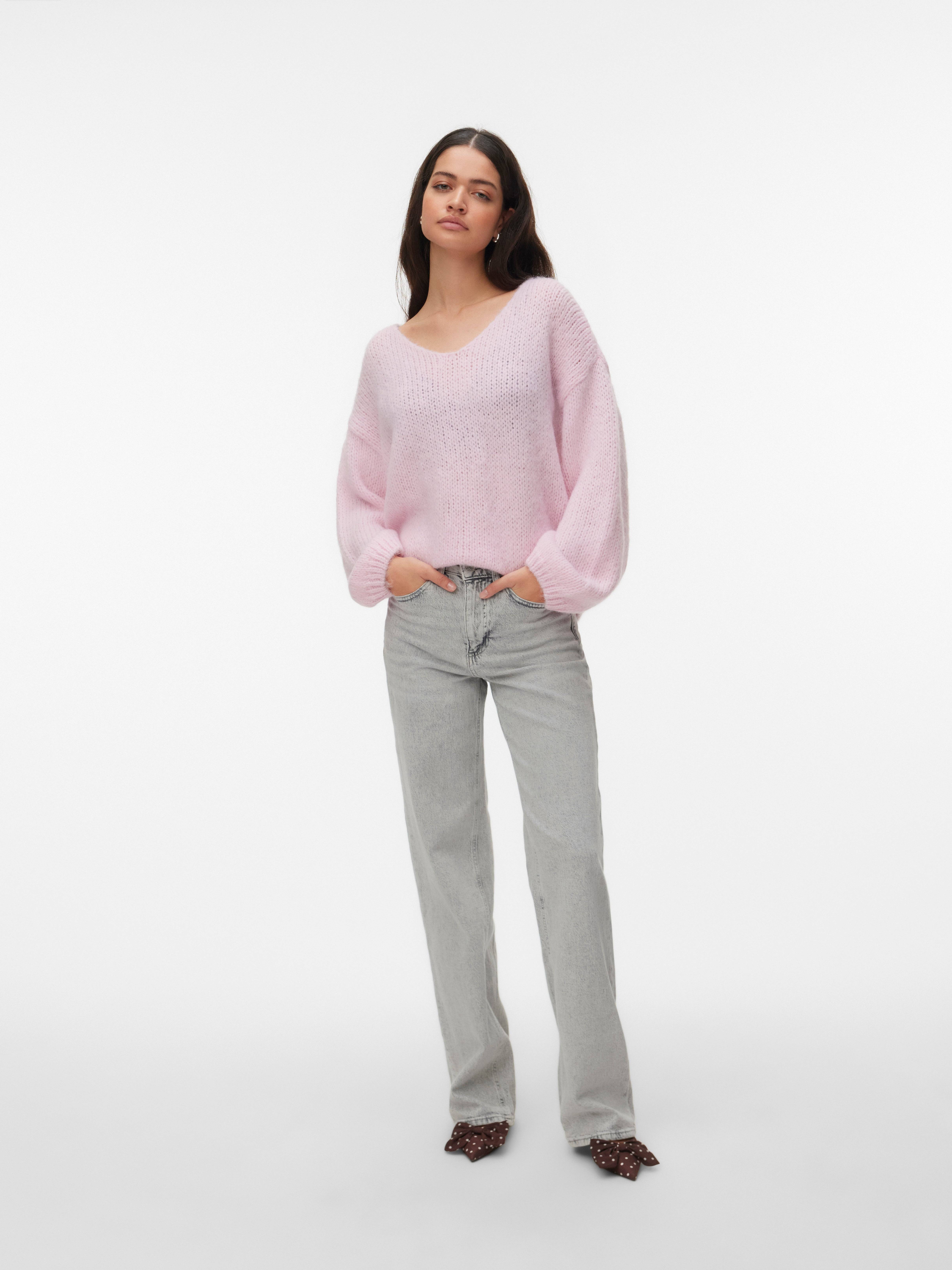 Vero Moda Stickad Tröja - Rosa