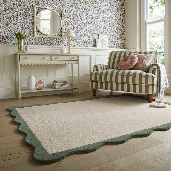 Dunelm Bonnie Scallop Wool Rug