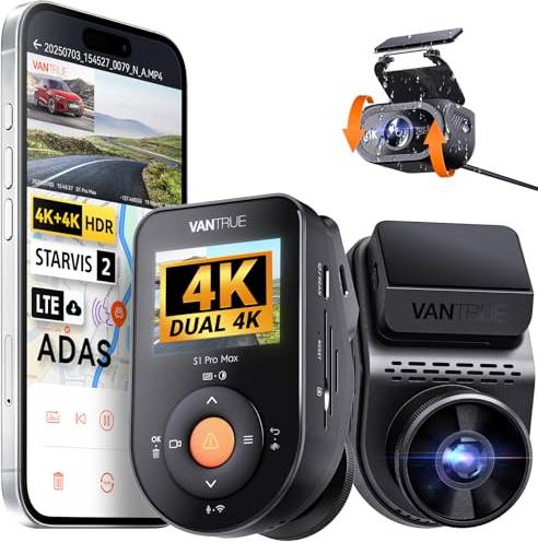 S1 Pro Max Dash Cam Front Rear