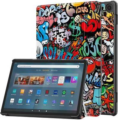Amazon Fire Max 11 Pattern Tri-Fold Leather Case