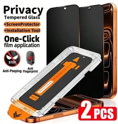 Shein 2pcs Tempered Glass Privacy Screen Protector Kit