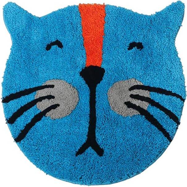Colorful Imaginative Microfiber Rug 23.6 x 23.6