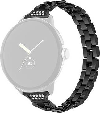Google Pixel Watch Rhinestone Décor Strap Black