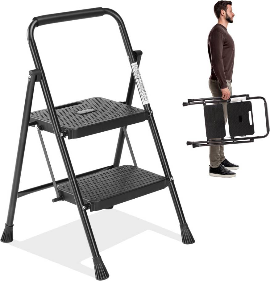 Alpen Step Ladder 2 Step Folding Ladder