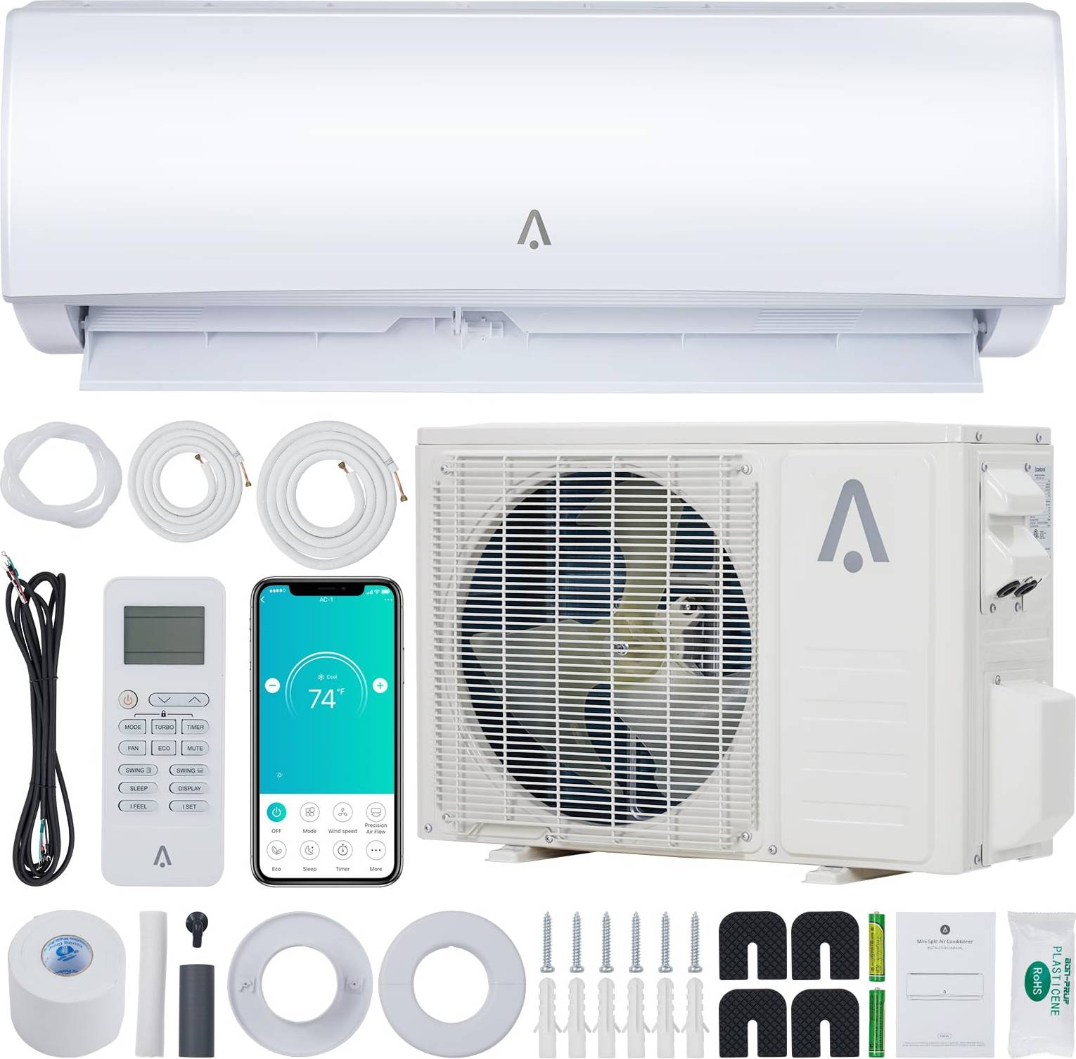 Split system air conditioner Garvee 36000 BTU Wifi Enabled Split System
