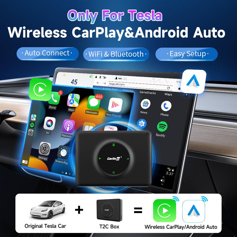 T2C CarPlay Android Auto Wireless Adapter