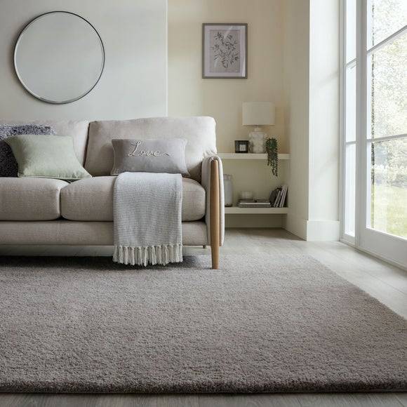 Dunelm Flint Marl Rug Grey