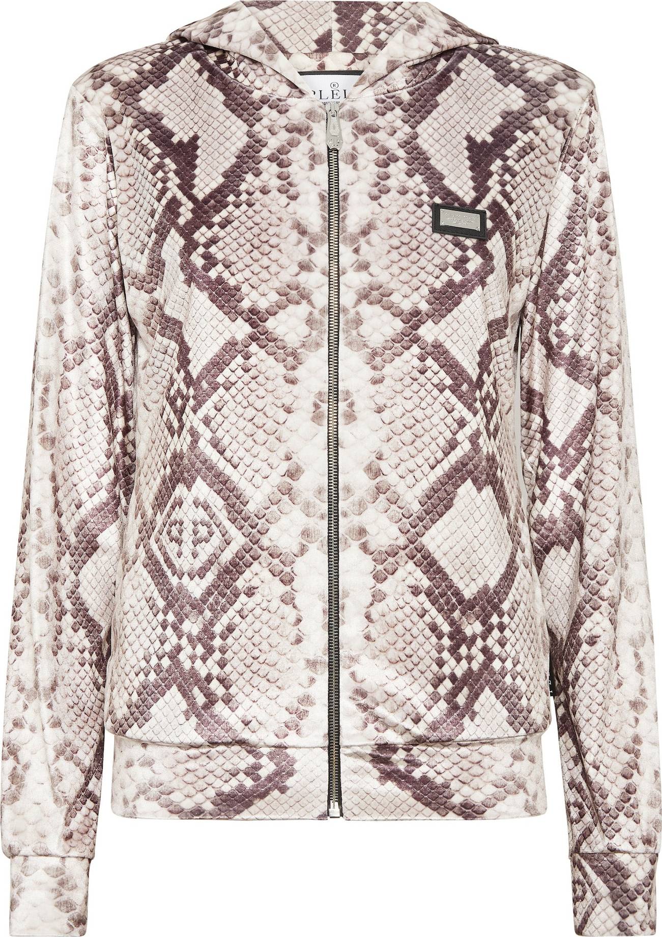 Philipp Plein Zip Hoodie All-Over Python - Dam