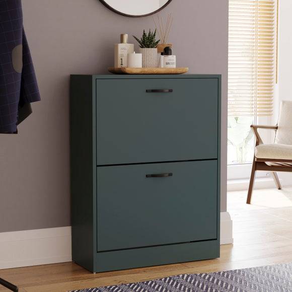 Vida Designs 2 Tier Cabinet Shoe Rack