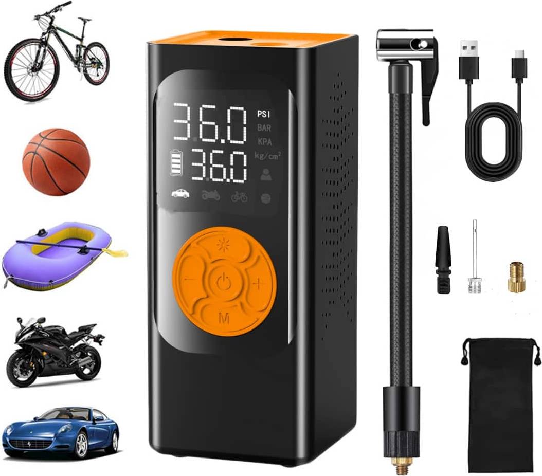 Portable tire inflator Sugift Tire Inflator Portable Air Compressor