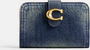 Coach Tabby Wallet In Loved Denim