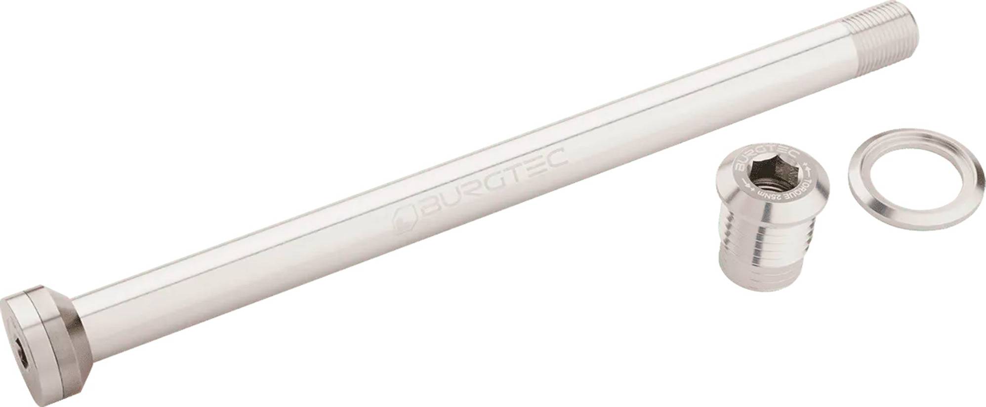 Burgtec Rear Axle Transition 175mm Rhodium Silver