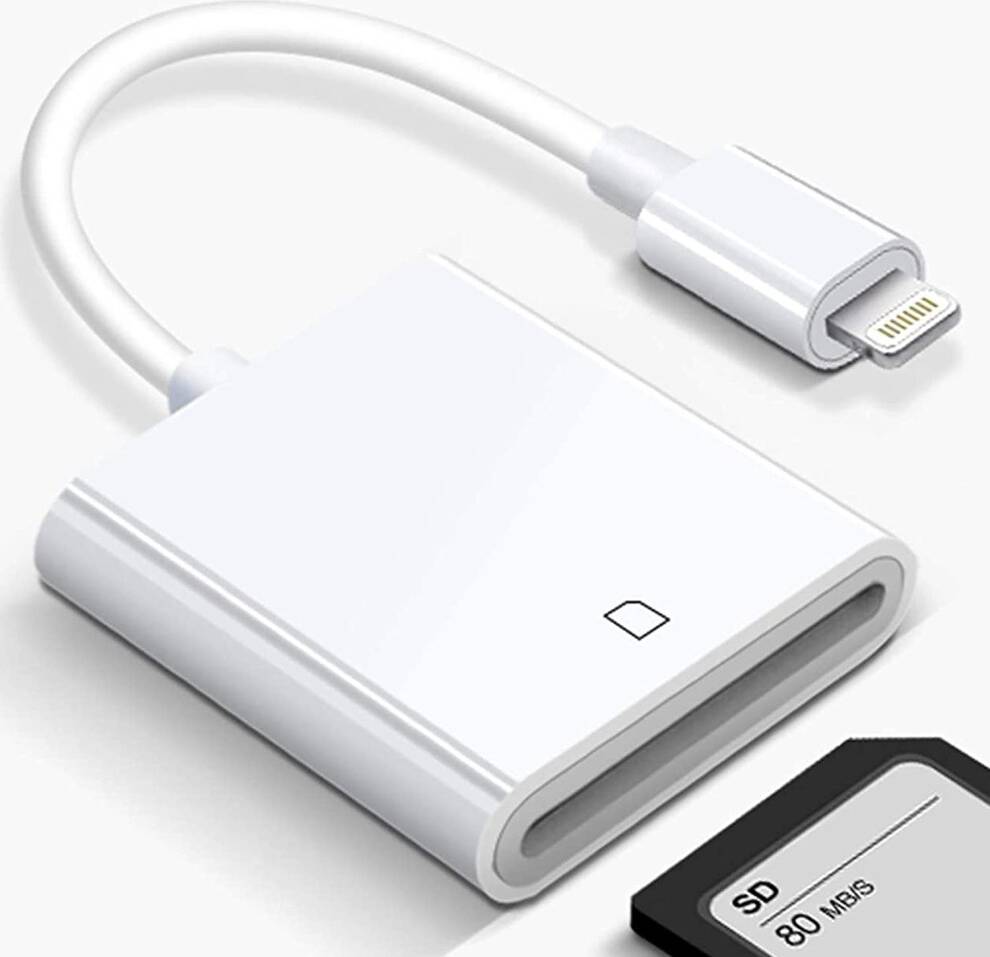 Apple lightning sd card Dual Card Slot Memory Card Reader