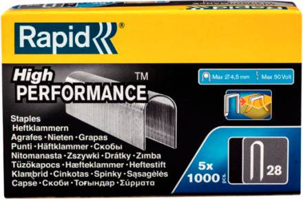 Rapid 10mm R28 Cable Staples Pack