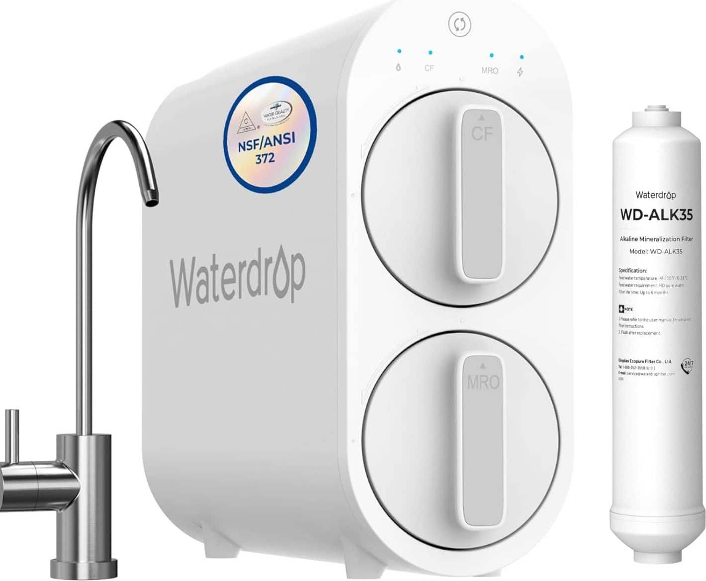 Reverse osmosis water filter system Waterdrop G2 Reverse Osmosis System Extra WD-ALK35 Water Filter