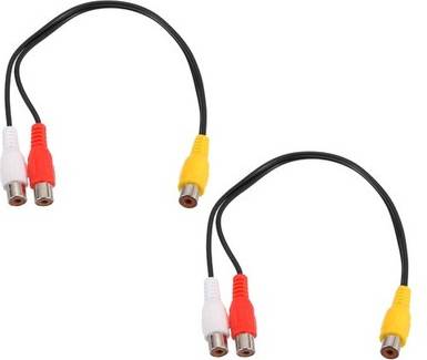 Uxcell 2pcs Rca Splitter Cable Female Adapter