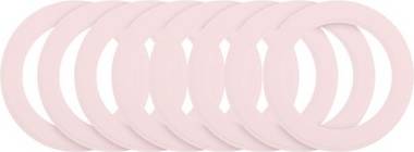 8pcs Magnetic Sticker Adapter Ring Pink