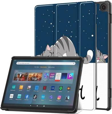 Amazon Fire Max 11 Pattern Tri-Fold Leather Case
