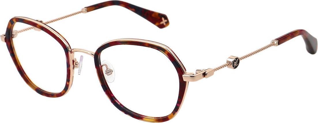 CL3092 206 52 Lunettes De Vue Femme Rouges