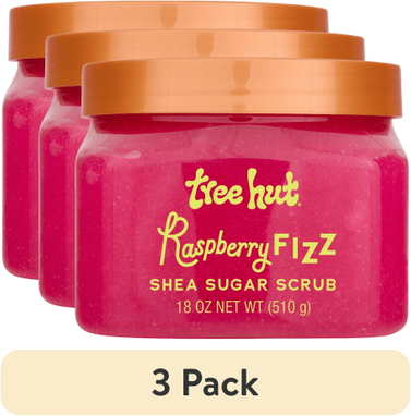 Tree hut scrub Tree Hut Tree Hut Raspberry Fizz Shea Butter Sugar Body Scrub 18 oz 3 Pack