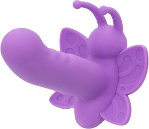 Butterfly vibrator CalExotics First Time Rotating Venus Butterfly Stimulator Purple