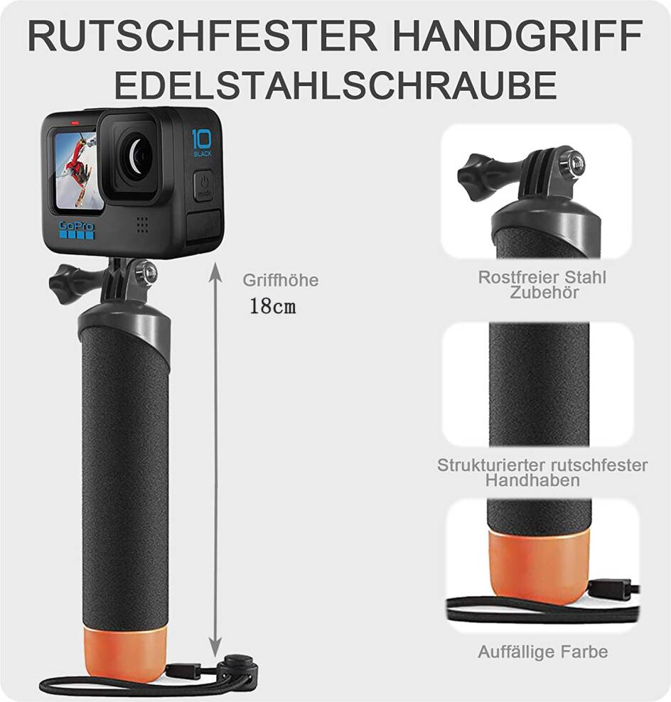 Floating Selfie Stick Extendable Monopod