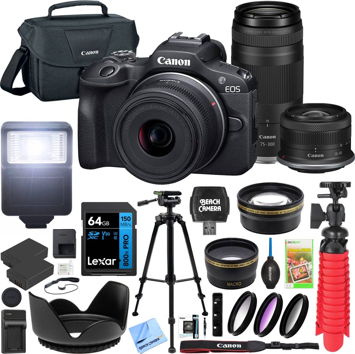 Canon eos r100 mirrorless camera Canon EOS R100 Mirrorless Camera Double Zoom 2 Lens Kit