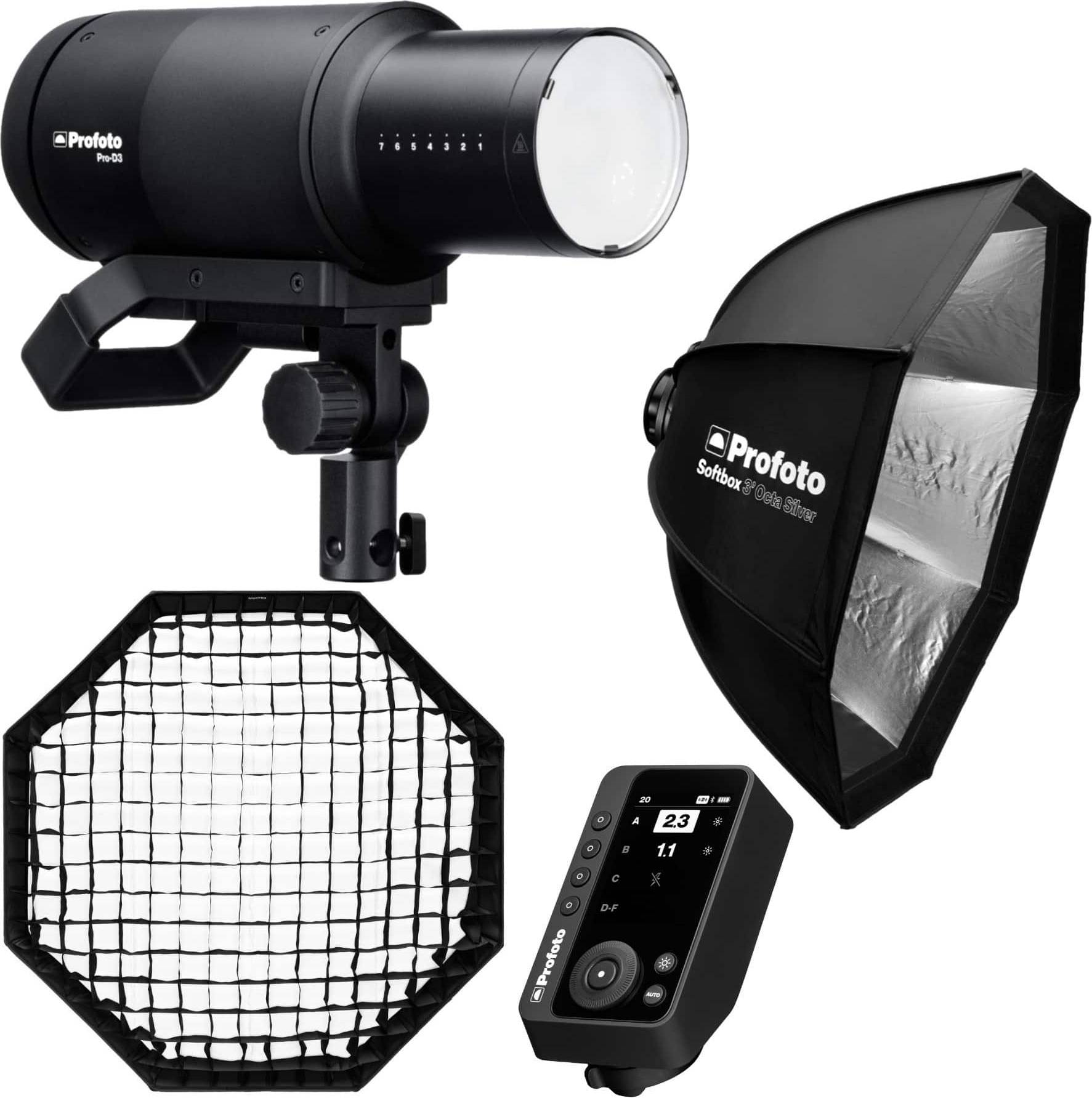 Profoto Pro-D3 1250 Set Octa Softbox Connect Pro