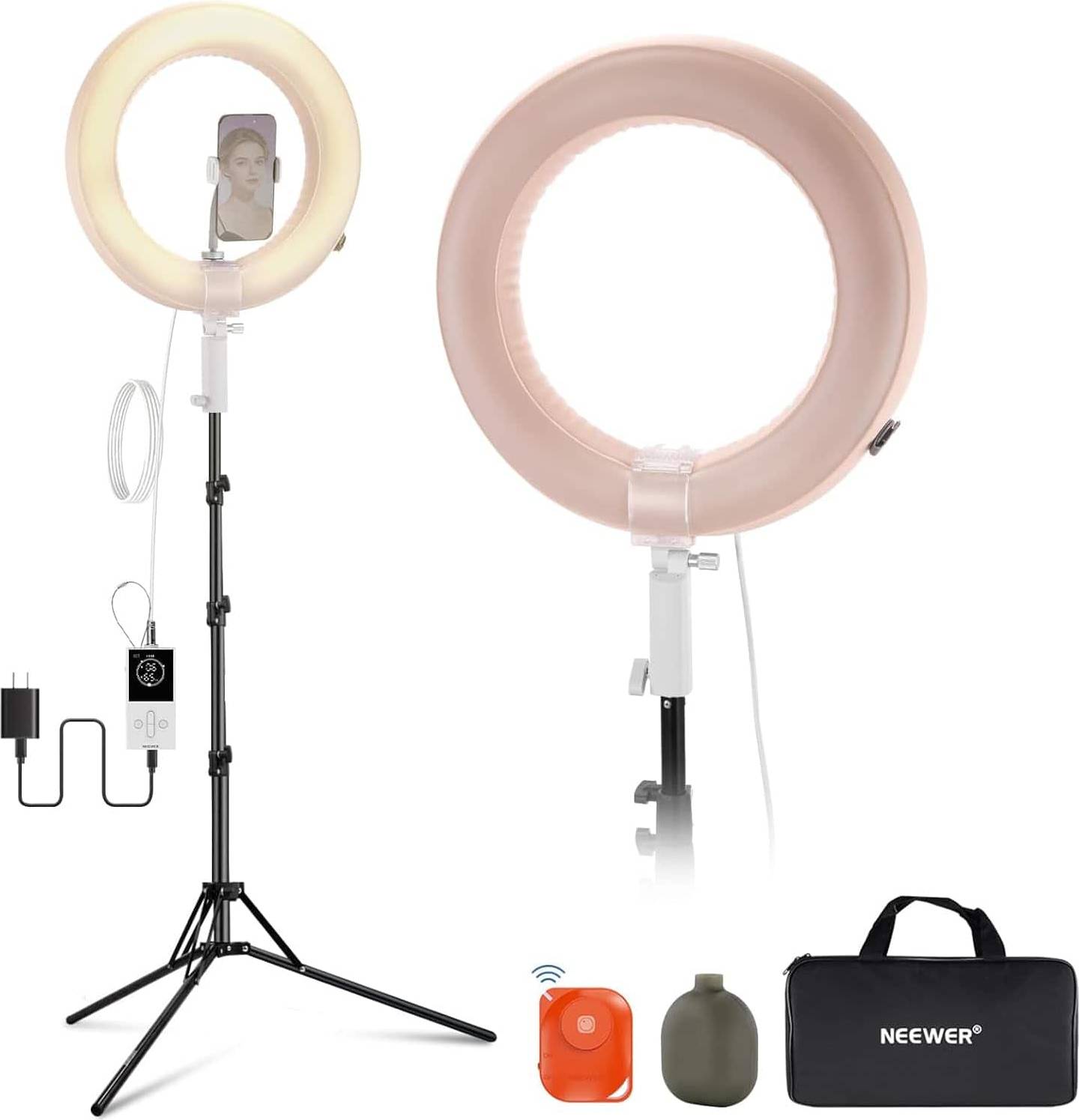 Neewer ring light Neewer 18 Inch Edge-Lit Ring Light Kit