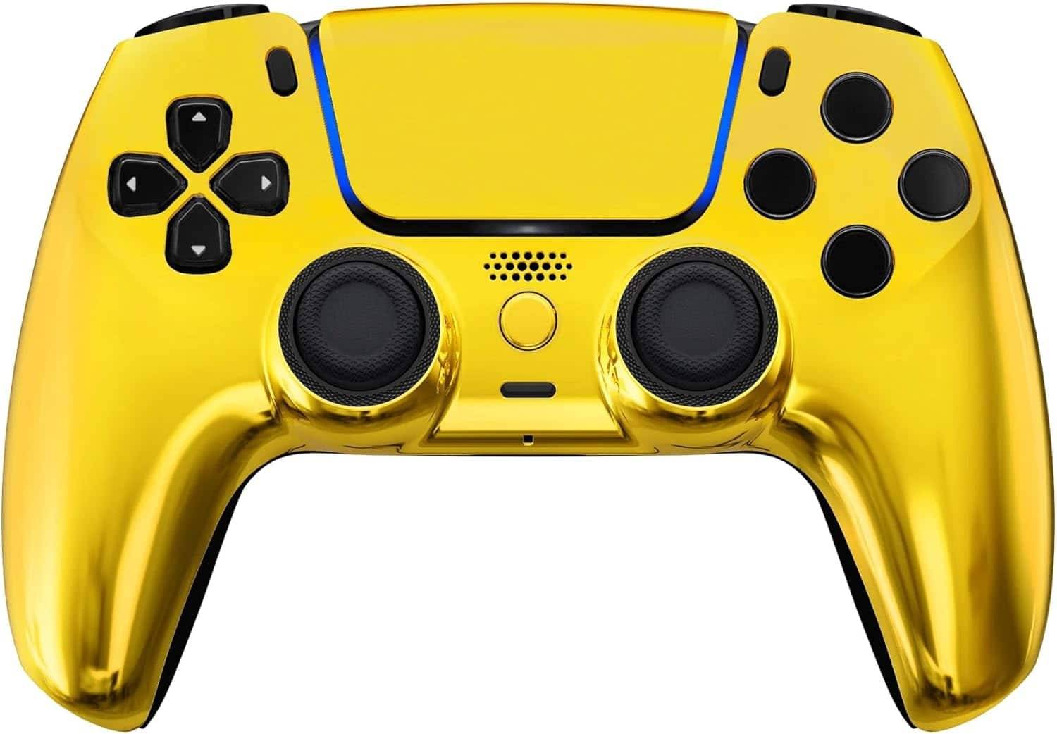 Custom ps5 controller Custom Wireless Controller PS5 Gold Chrome