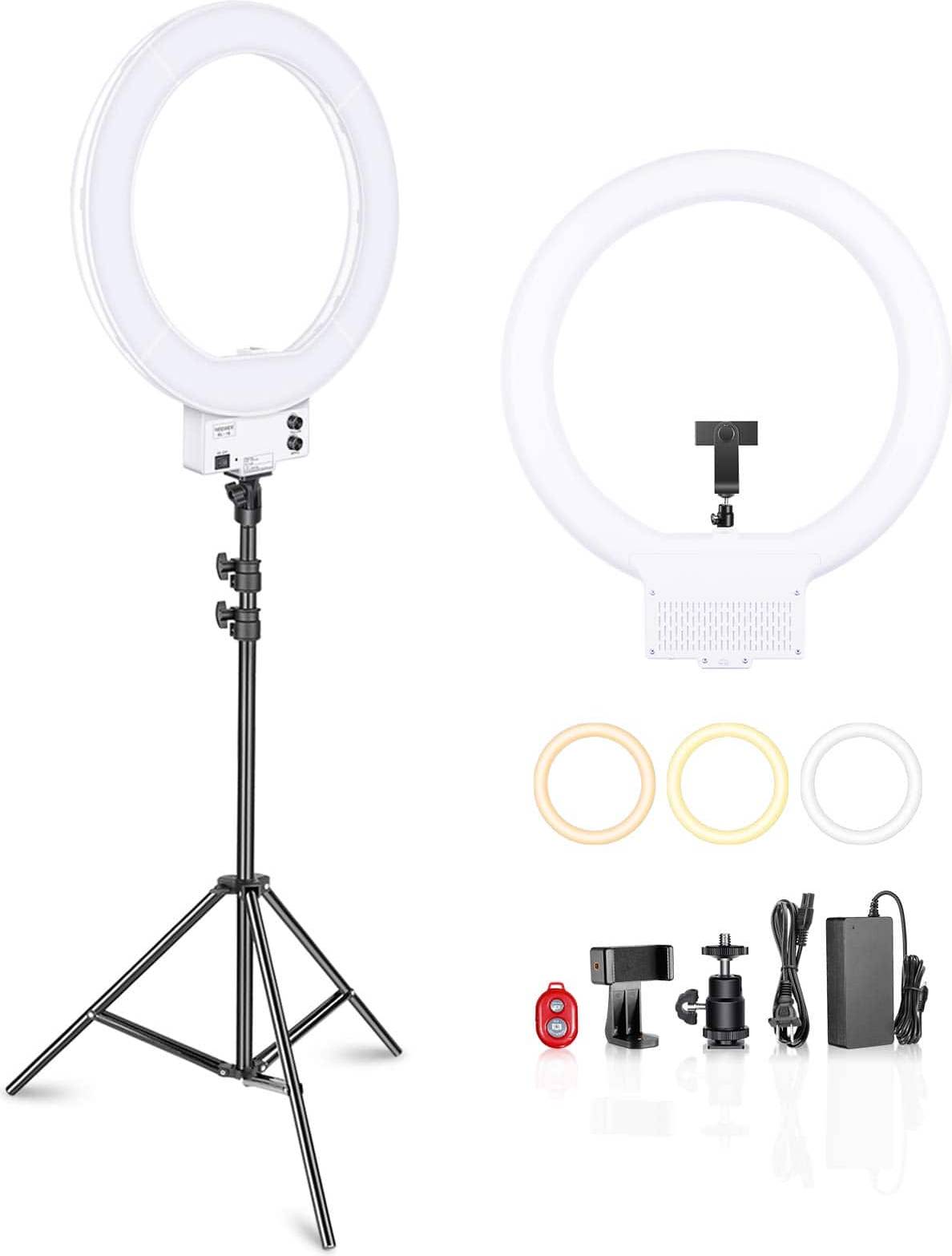 Neewer ring light Neewer 18 Inch 55W LED Ring Light Kit