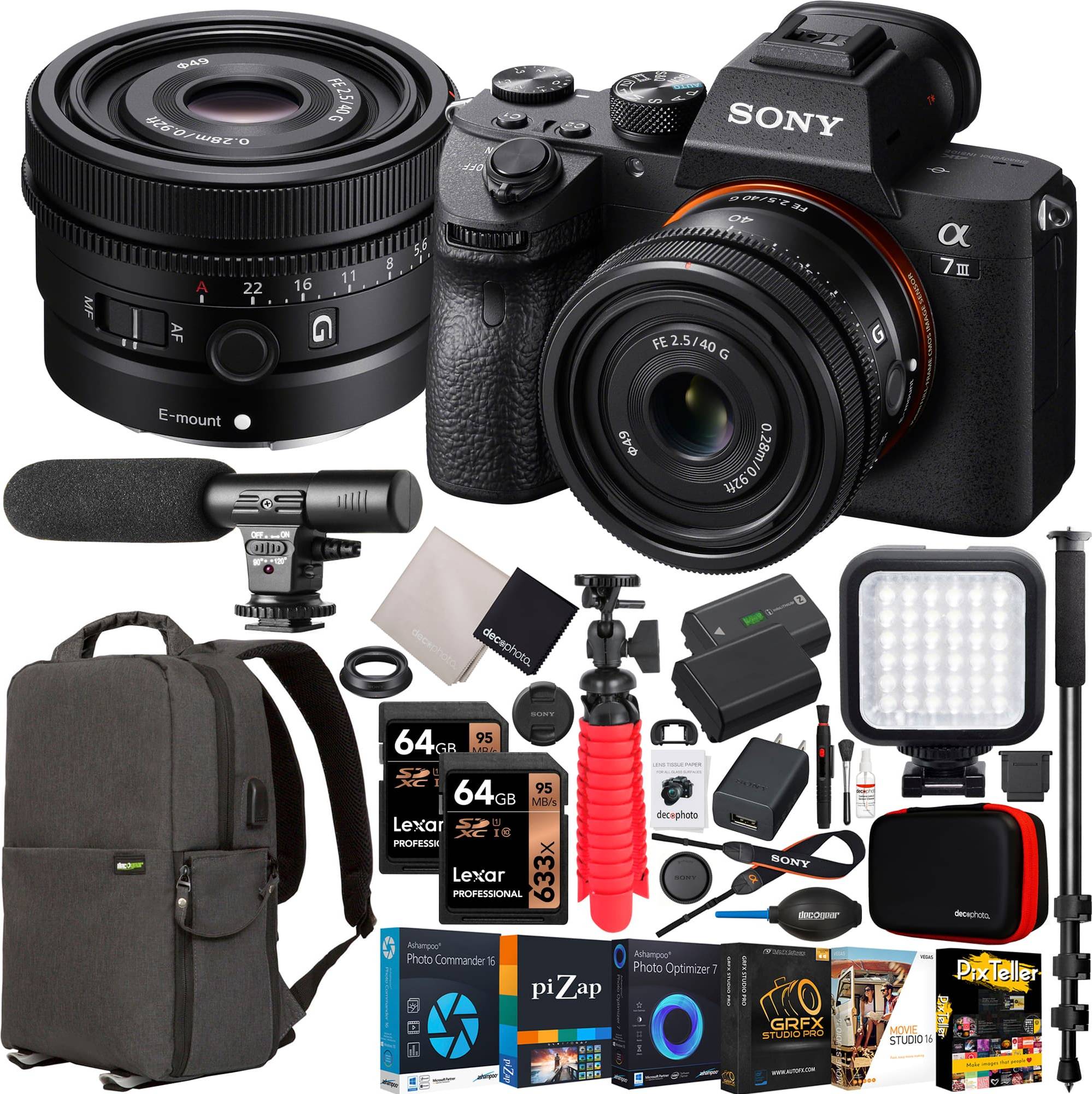 Sony a7 full frame mirrorless Sony A7 III Mirrorless Full Frame Camera Body Kit