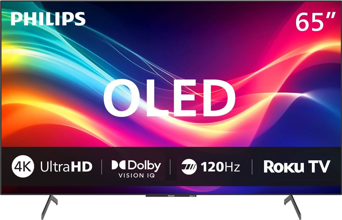 4k roku tv Philips 65 Inch Class 900 Series OLED 4K Smart Roku TV