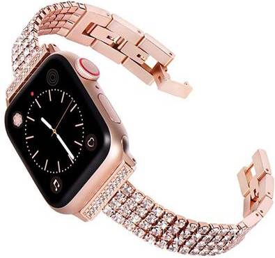 Apple Watch 45mm Rhinestone Four Row Décor