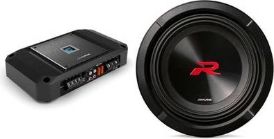 Mono amp Alpine R2-w8d2 8 R-series Mono Amp Bundle