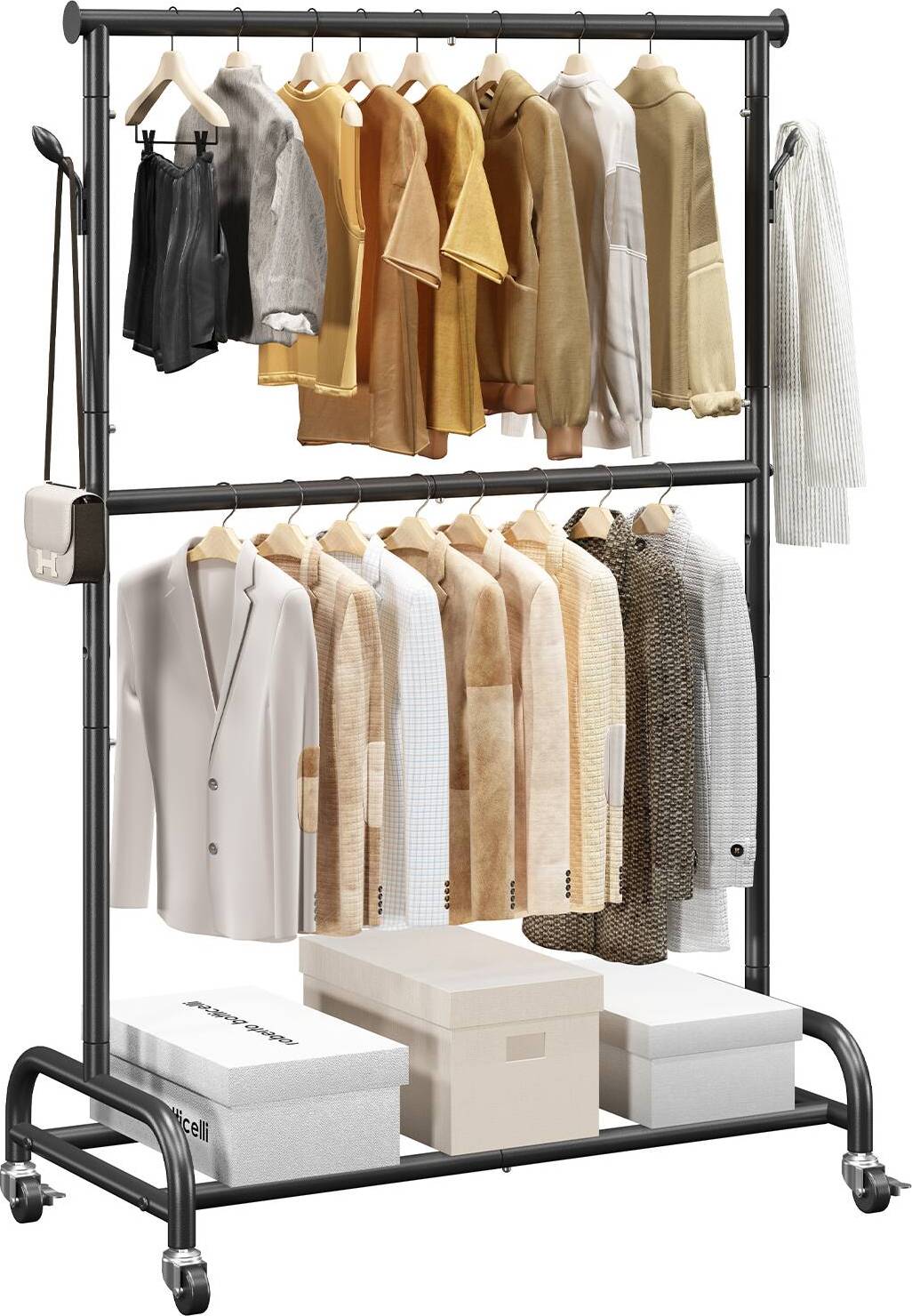 Clothing rack VEVOR Rolling Garment Rack Clothes Rack