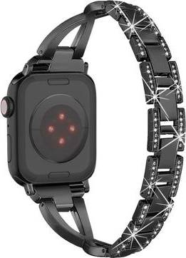 Apple Watch Series Rhinestone Cross Metal Strap