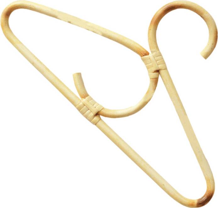 Inoomp Kids Rattan Hanger With Double Hooks