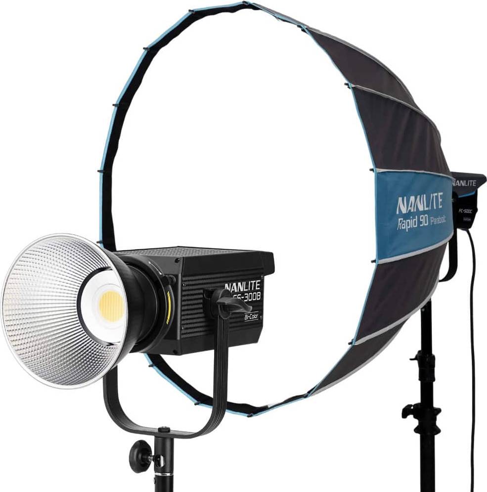 Nanlite FS-300B Bi-Color LED Monolight Softbox
