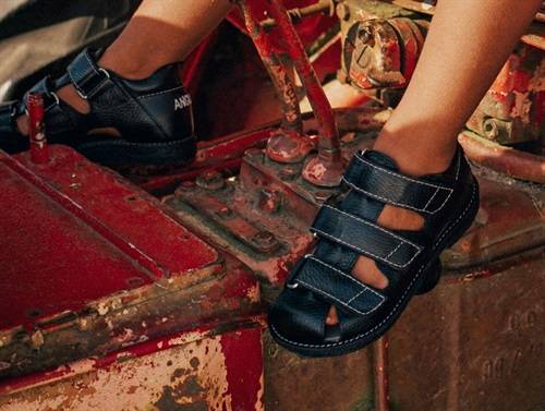 Angulus Sandal - Sort