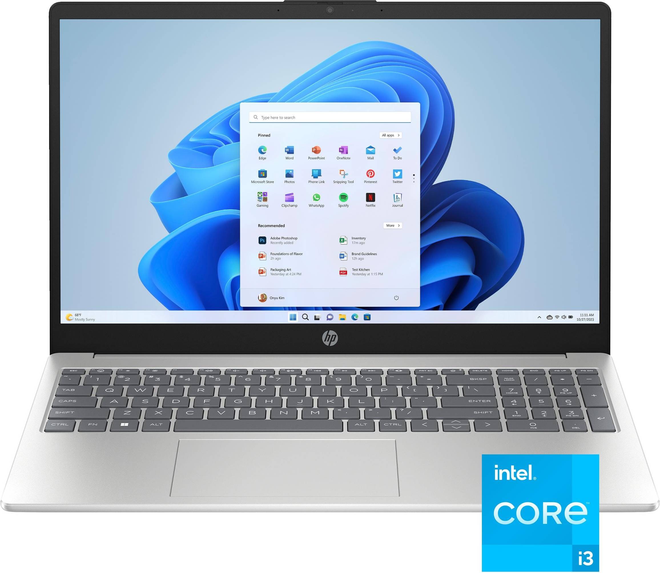 Hp intel core i3 HP 15.6 Inch Touch-Screen Laptop Intel Core i3