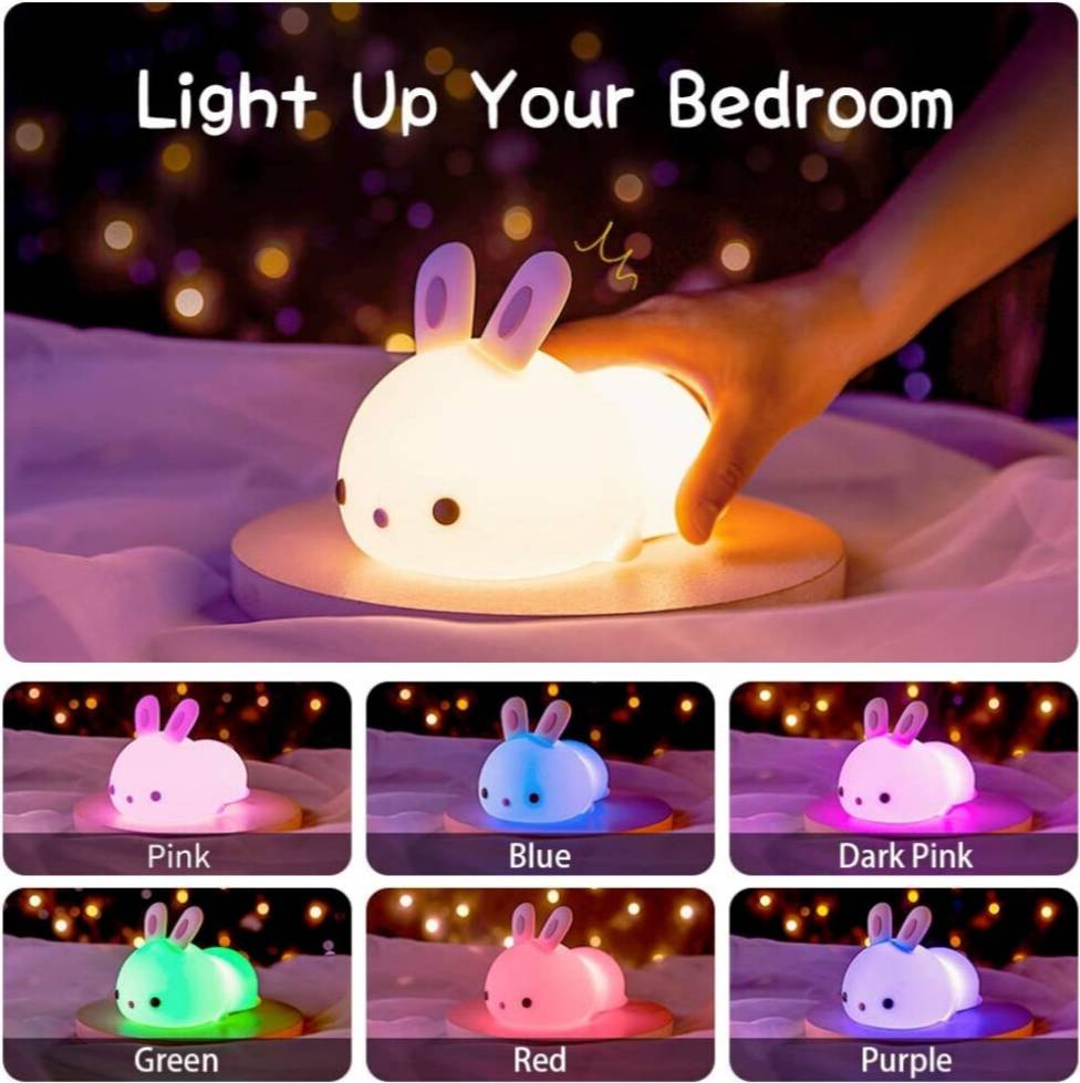 Rechargeable Rabbit For Kids Night Light