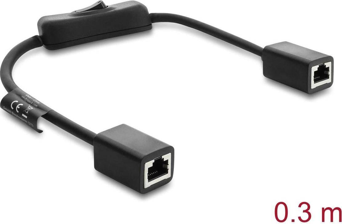 DeLock RJ45 Kabel Hun Til Hun Med Switch Cat 6 F UTP