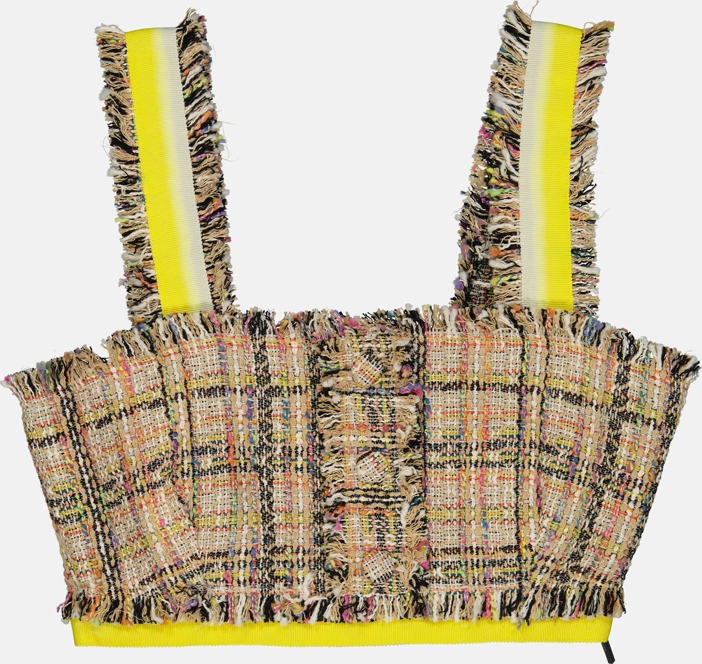 Multicolored Tweed Top
