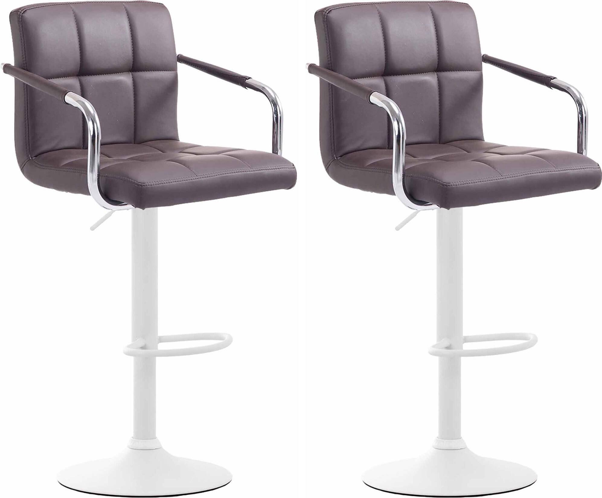 CLP Lucy V2 2er Set Braun Barhocker 2Stk.