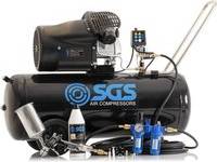SGS 100 Litre Direct Drive Air Compressor Spray Gun Kit