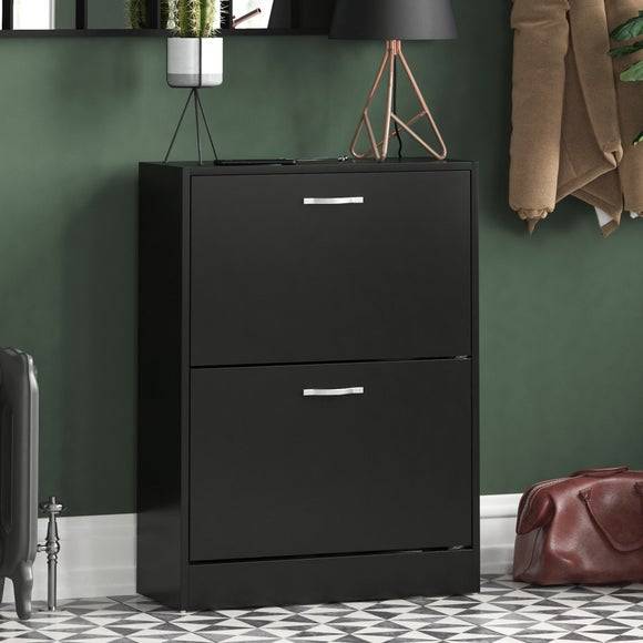 Vida Designs 2 Tier Cabinet Shoe Rack