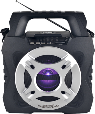 QFX Retro Jukebox Style Portable AM FM Shortwave Radio R-45