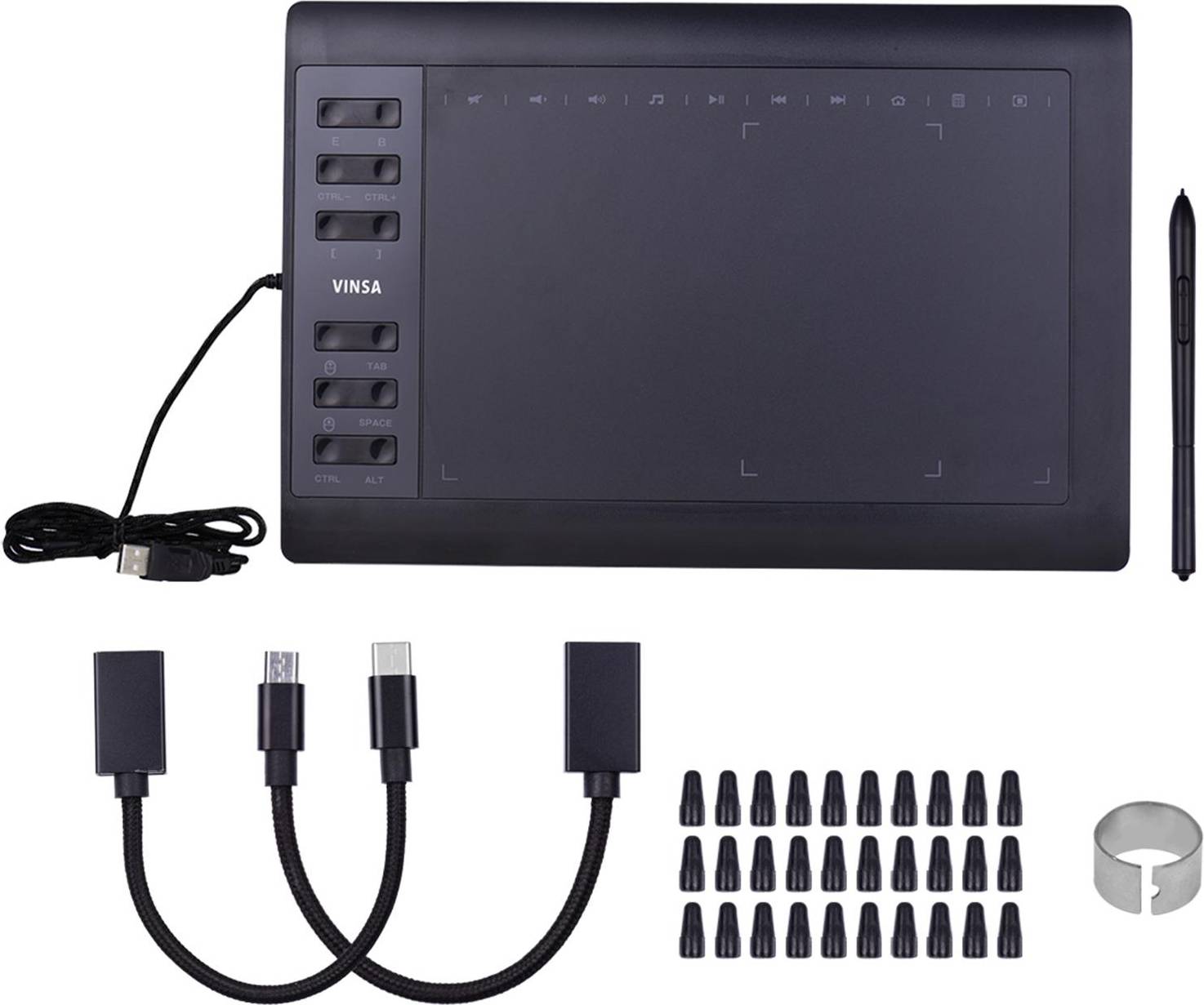 10x6 Inch Professional Graphics Drawing Tablet